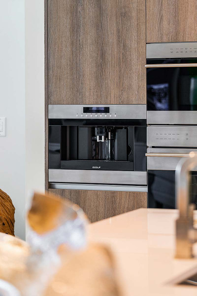 Luxury grade wolf appliances in oceanfront kitchen