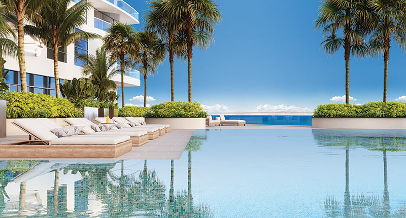 Infinity oceanfront resort pool