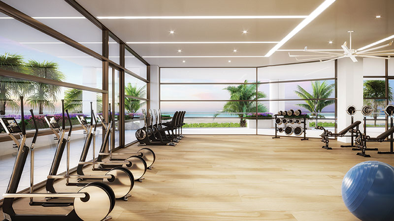 State of the art oceanfront luxury fitness center